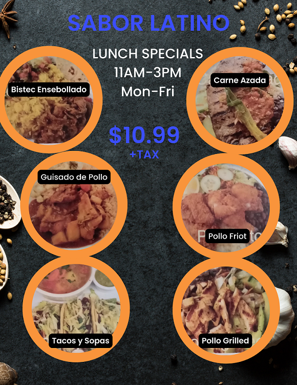 Sabor Latino Netcong Lunch Specials